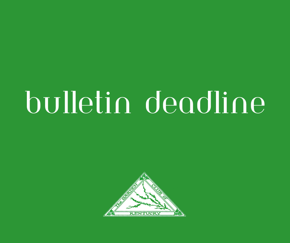 Deadline for September Bulletin