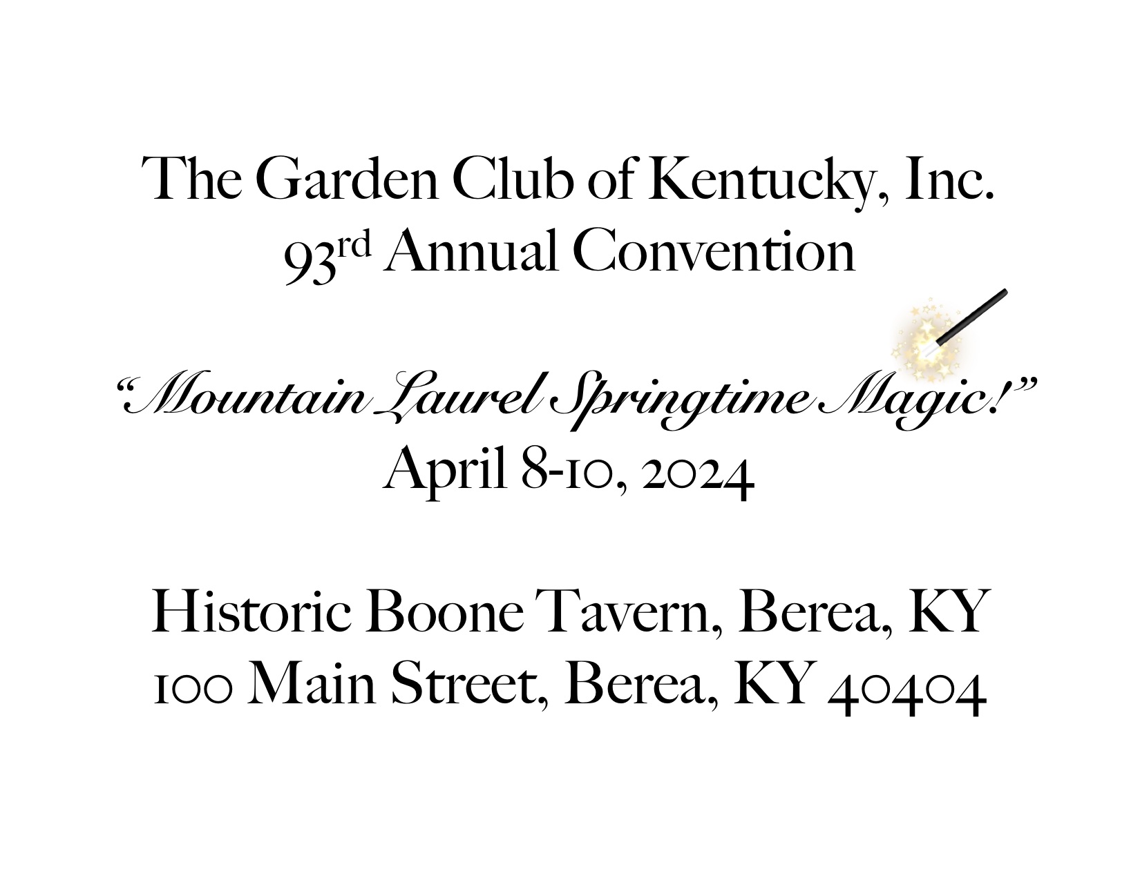 The Garden Club of Kentucky, Inc. Annual Convention