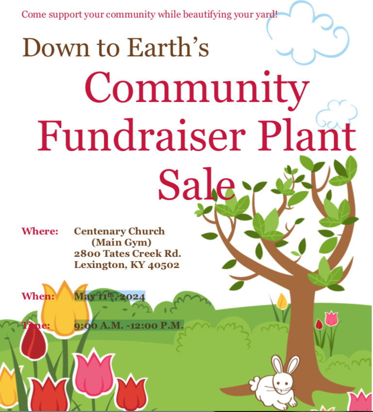 Down to Earth's Community Fundraiser Plant Sale